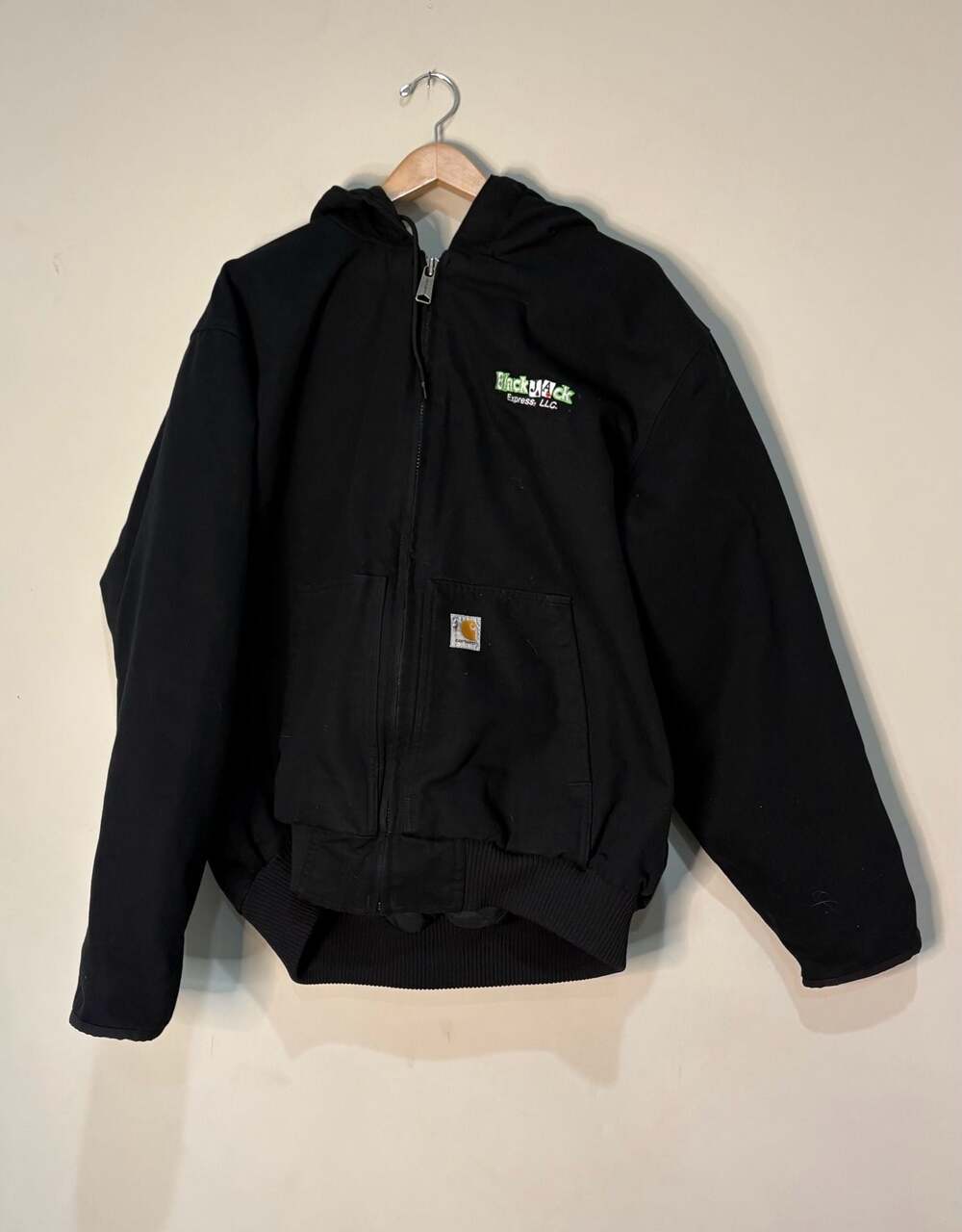 Carhartt Black Jack Express LLC Logo Quilted Lined Active Jacket Black XL